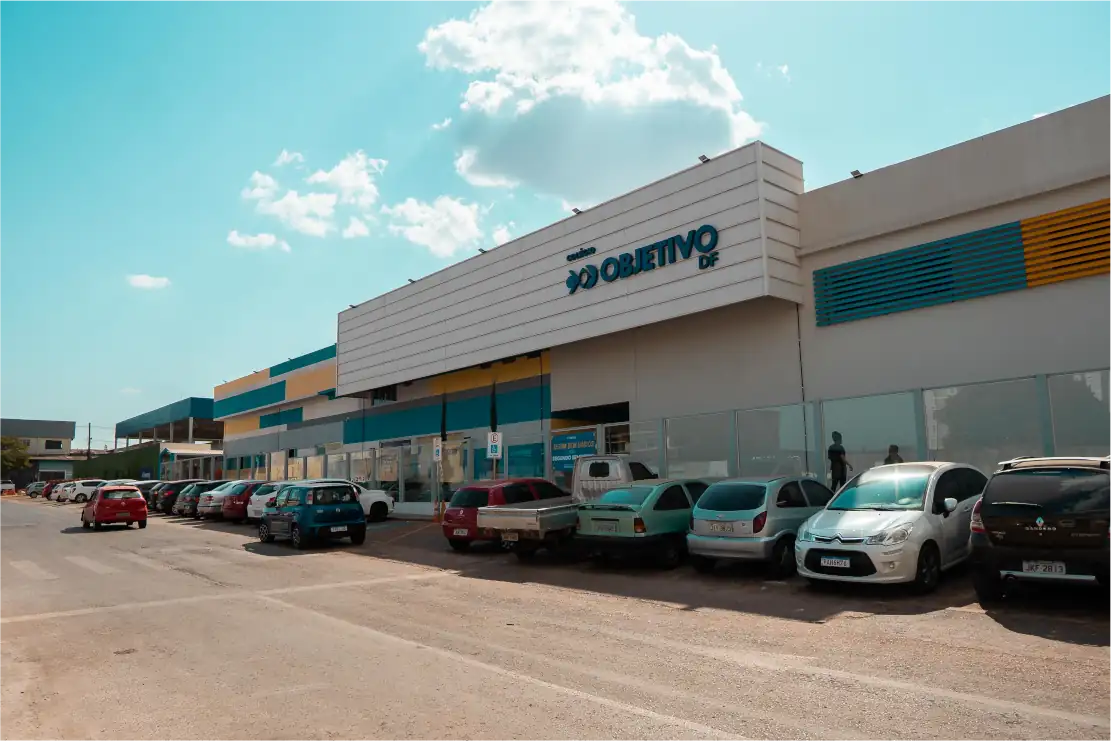 Fachada Oficial Taguatinga Norte - Colégio Objetivo DF Unidade Taguatinga Norte